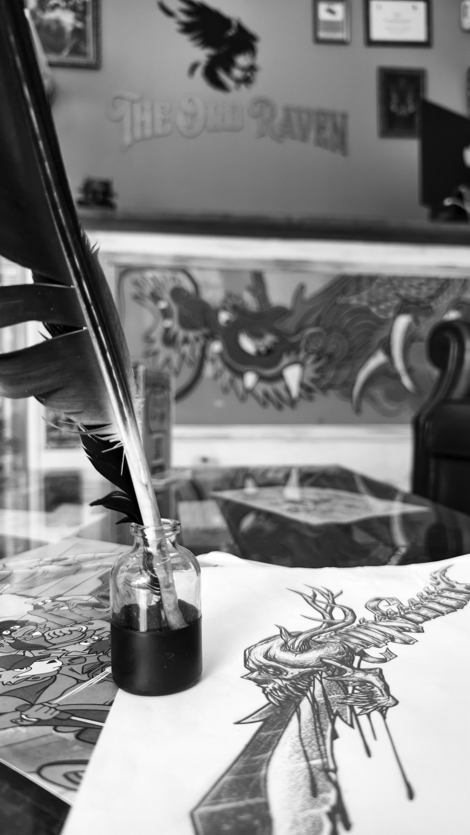 Detalle Tintero